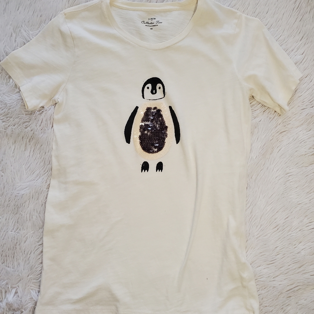 Penguin Sequin J-Crew Tee